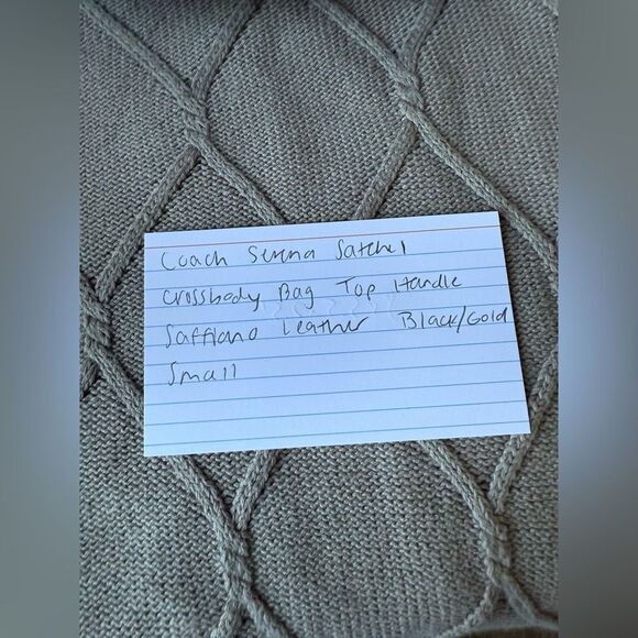 Coach Serena Satchel Crossbody Bag Top Handle Saffiano Leather Black 1589 Small - Picture 15 of 16